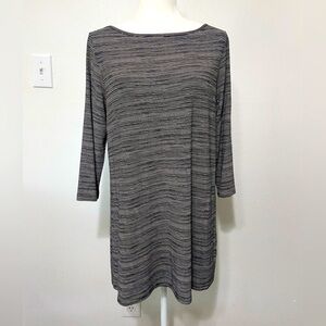 J. Jill Wearever 3/4 sleeve rayon/lycra blend tunic top EUC